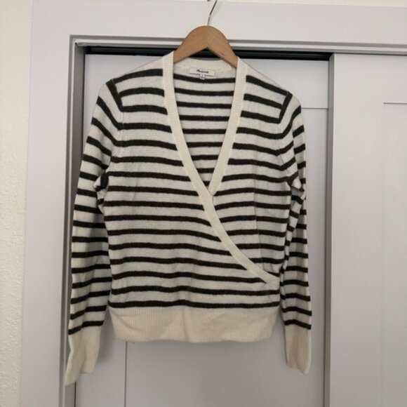 Madewell Striped Wool Sweater Size Small - Picture 1 of 5